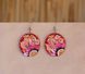 Дерев'яні сережки з квітами 18249970 фото 5