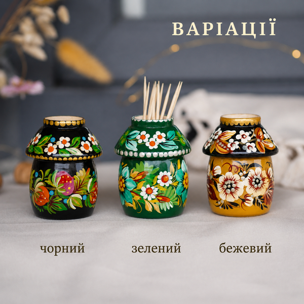 Дерев'яний тримач для зубочисток 18249551 фото